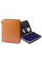 Leather Portfolio Padfolio with Zipper, Important File Document Organizer Case, Folders w - 4