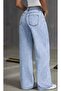 Midi Length Blue Women's Denim Jeans Relaxed Fit Jeans Suitable for Every Denim 4334 Style Cool Chic - 5