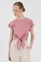 Rose Front Tie Detailed Blouse 8071A
