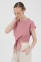 Rose Front Tie Detailed Blouse 8071A - 2