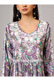 Hand Embroidered Lucknowi Chikankari Printed Mulmul Cotton Jalabiya-AL3936 - 6