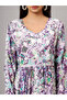 Hand Embroidered Lucknowi Chikankari Printed Mulmul Cotton Jalabiya-AL3936 - 6