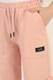 Girls' Wide Leg Pocketed Comfortable Cut Combed Cotton Sweatpants - 4