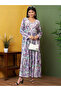 Hand Embroidered Lucknowi Chikankari Printed Mulmul Cotton Jalabiya-AL3936 - 3