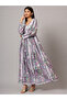 Hand Embroidered Lucknowi Chikankari Printed Mulmul Cotton Jalabiya-AL3936 - 5