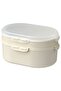 Plastic Storage Container with Lid, Light Gray-Beige, 0,2 Lt X 0,6 Lt, 2 Pieces, for Dry Food. - 2