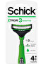 Xtreme3 Sensitive Tripple Blade Disposable Razor For Men-Strip Enriched Aloe Vera-4 Razors