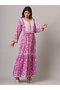 Hand Embroidered Chikankari A-Line Gathering Pattern Mulmul Cotton Jalabiya-AL3941 - 3