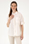 Women's Cream Long Sleeve Shirt 50300096-Vr071 - 3