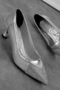 Rigy Women's Shiny Stone Detailed Pointed Toe Mesh Evening Dress Heeled Shoes 4108 - 3