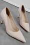 Seby Women's Pointed Toe Low Thin Heeled Shoes 4110 - 2