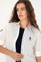 Women White Long Sleeve Shirt 50299693-VR013 - 2