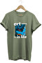 Artistic Colorful Design Printed Art Is Life Written 100% Cotton Regular Fit Unisex T-Shirt