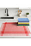 Pöti Checkered 6-Piece Drying Cloth, Kitchen Towel, Serving Napkin, Nutrition Cover 45X60 cm - 6
