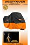 Arora Ar 170-20 Elegant Rear Bag Compatible (Orange-Black) Reflective Motorcycle Cover, Cover