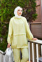 Hooded and Button Detailed Two-Piece Set in Oil Green - 2