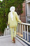 Hooded and Button Detailed Two-Piece Set in Oil Green - 5