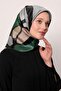 وشاح كريستالي لامع بنمط هندسي تجريدي