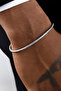 Stainless Italian Snake Snake Model Silver Men's Tarnish Adjustable Steel Bracelet - 3