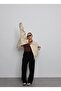 Women's Masculine Oversize Bomber Thin Leather Jacket - 7