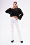 Women's Loose Mesh Short Sweater 255196 - - 4