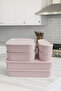 Stylish Stackable Practical Set of 6 Storage Containers 2X(1100ml) 2X(2600ml) 2X(6700ml)
