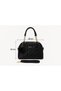 Black Quilted Women's Shoulder and Hand Bag – Stylish and Useful with Gold Detail, Strap, 28X22 cm - 2