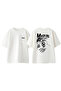 The Misfits Design Backpack Printed Cotton White Oversize T-Shirt