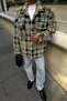 Plaid Patterned Lumberjack Plush Shirt 3403 - 4