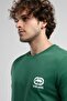 Corinth Green Crew Neck Printed Standard Fit Men's Tshirt - 4