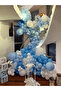 Blue Balloons 25 Pieces Pastel Color Set Birthday Party Decoration - 4