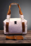 Women's Beige Tote Hand and Shoulder Bag. Widebag.