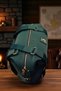 Women's Green Tote Hand and Shoulder Bag. Petrol Green Bag. Widebag. - 5
