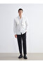 Slim Fit Long Sleeve Striped Men's Shirt - 6