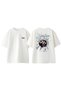 Savatage 3 Design Back Printed Cotton White Oversize T-Shirt