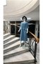 Italian Fringe Detailed Muslin Linen Slit Dress - Blouse & 2-Piece Set - 3