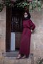 Batum Stone Mercerized Dress Burgundy - 2