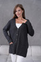 Women's Mother's Knitwear Wool Cardigan with Pocket Detail