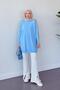 Movi Stoned Mercerized Tunic Baby Blue - 3