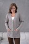 Women's Mother's Knitwear Wool Cardigan with Pocket Detail - 3