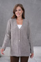 Women's Mother's Knitwear Wool Cardigan with Pocket Detail - 8