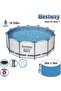 , Steel Pro Frame Pool Set (Pool, Filter Pump, Ladder, Ground Cloth, Cover) - 4
