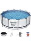 , Steel Pro Frame Pool Set (Pool, Filter Pump, Ladder, Ground Cloth, Cover) - 3
