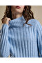 Ribbed Sweater with High Neck and Long Sleeves - 5