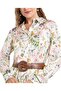 Patterned Shirt Dress with Long Sleeves - 5