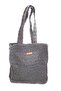 Women's Black Hand Knitted Shoulder Bag - 6
