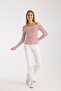 Women's Wide Collar Long Sleeve Comfortable Fit Blouse – Soft and Stretchy Fabric 3002 - 5