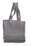 Women's Black Hand Knitted Shoulder Bag - 7