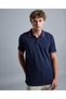 Contrast Trim Polo T-Shirt with Shirt Collar and Short Sleeves