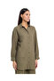 Solid Shirt Tunic with Classic Collar and Long Sleeves - 2